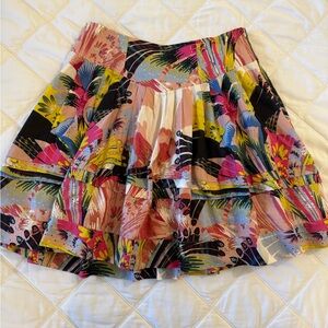 Women’s skirt, size 2, multi color and tiered